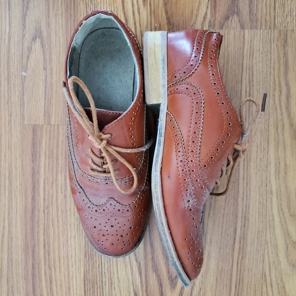 Orange/Brown Oxford’s women's 6.5 - Picture 5 of 6